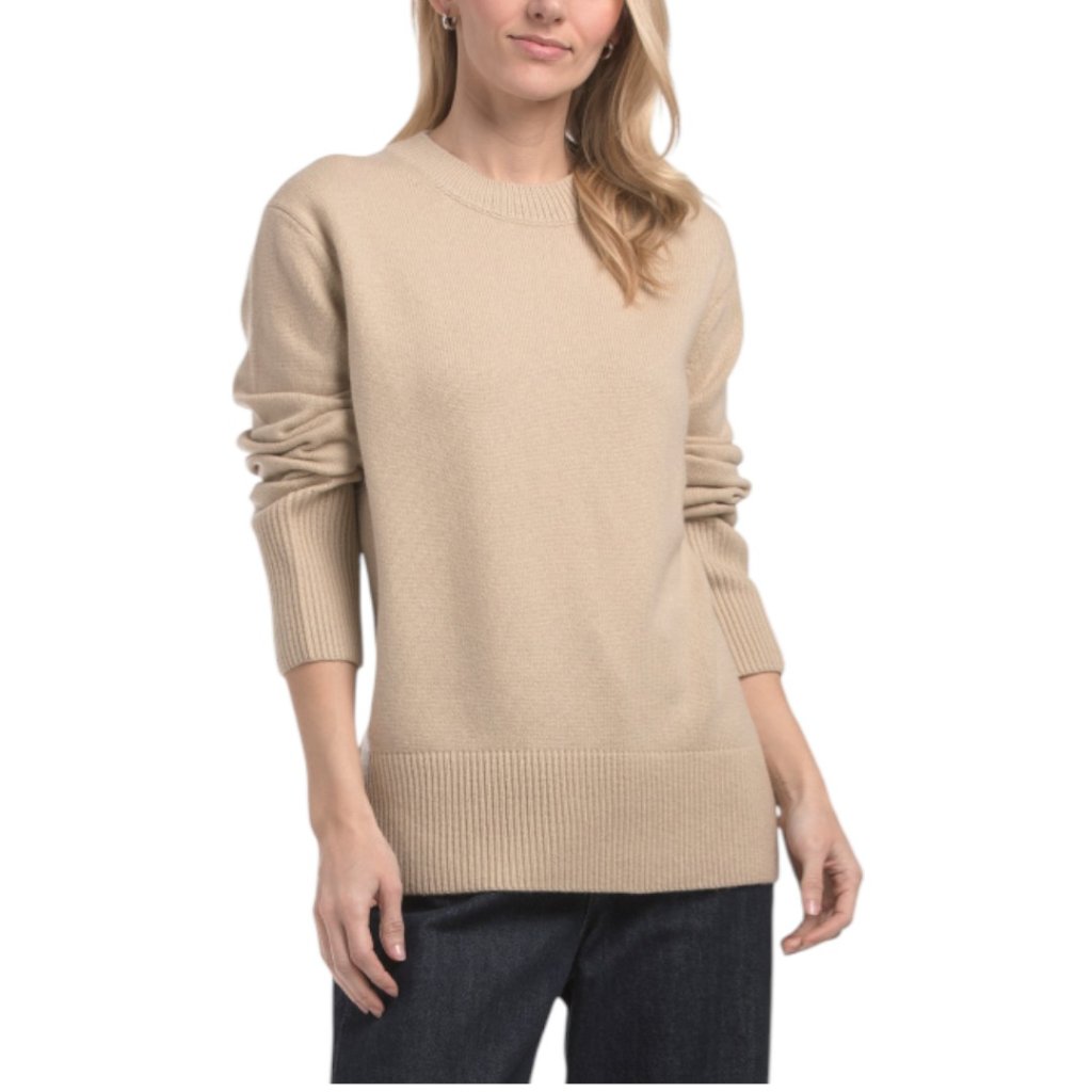 Vince Wool Blend Crew Neck Easy Sweater